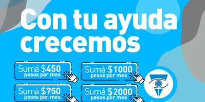 Con tu ayuda crecemos ¡Sumate a sumar!