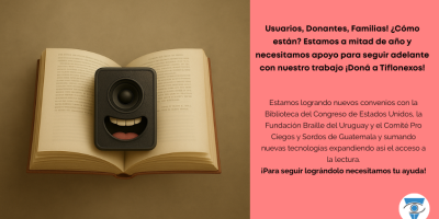 libro con parlante