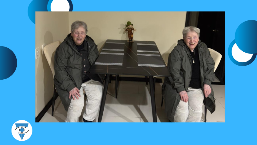 Foto de Marìa Victoria y Marìa Luz.