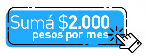 Sumá 2000 pesos