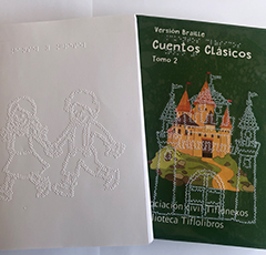 Libro en braille de cuentos clásicos. Tomo 2